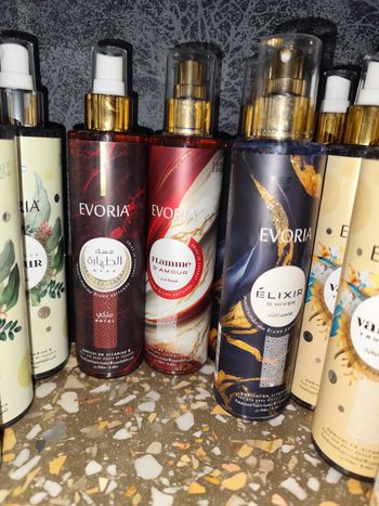 Brumes pour corps Evoria senteur Velvet