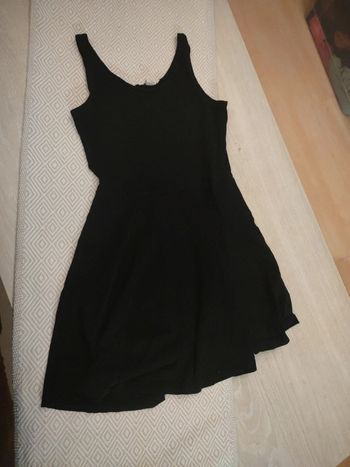 Robe noire fluide coton 8/10 ans