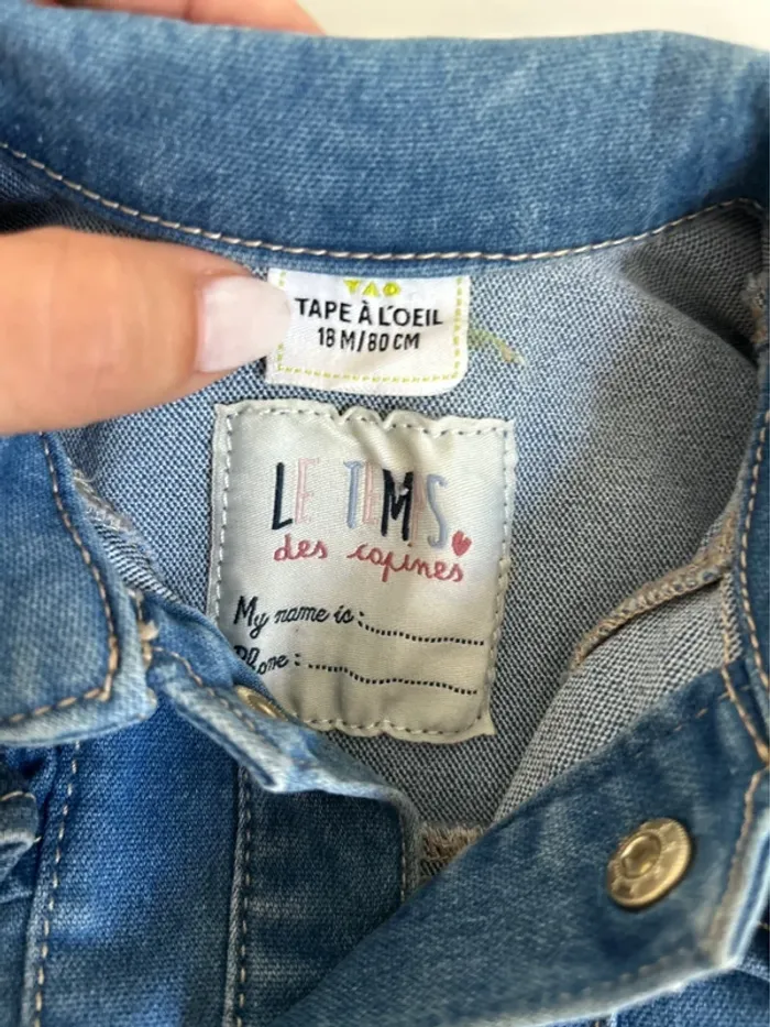 Veste en jean taille 18 mois - photo numéro 4