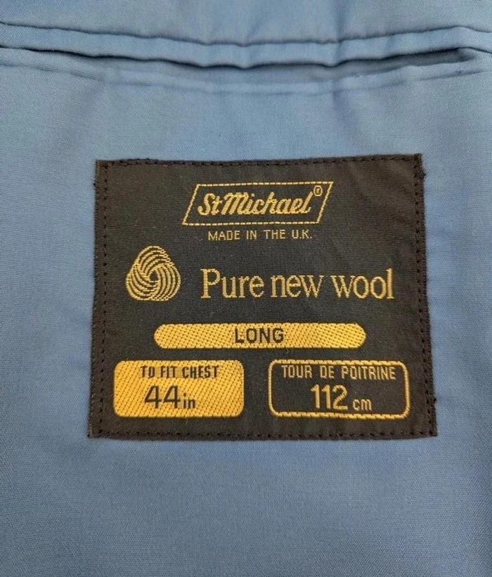Veste 100% laine tweed - Saint Michael - made in the UK - taille M/L - photo numéro 2