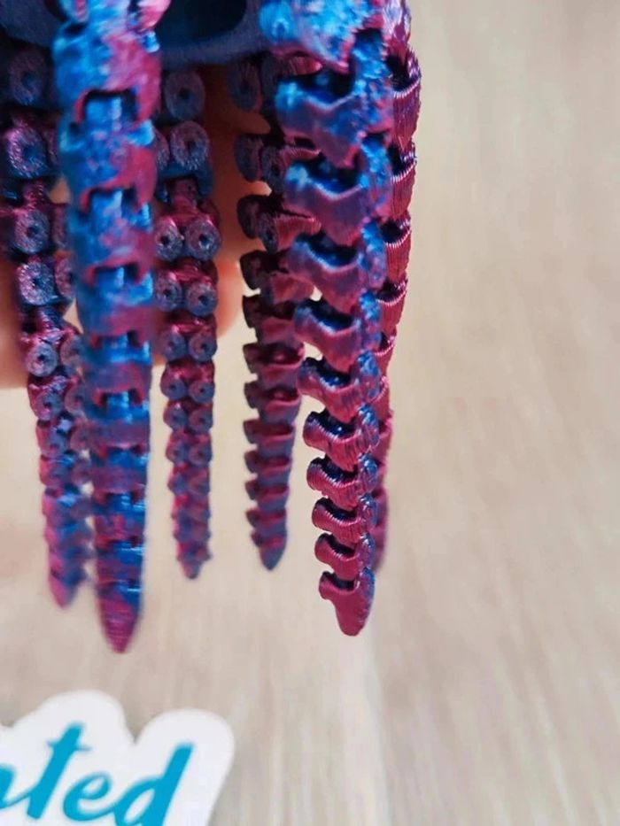 Poulpe couleur irisé, impression 3D - photo numéro 5