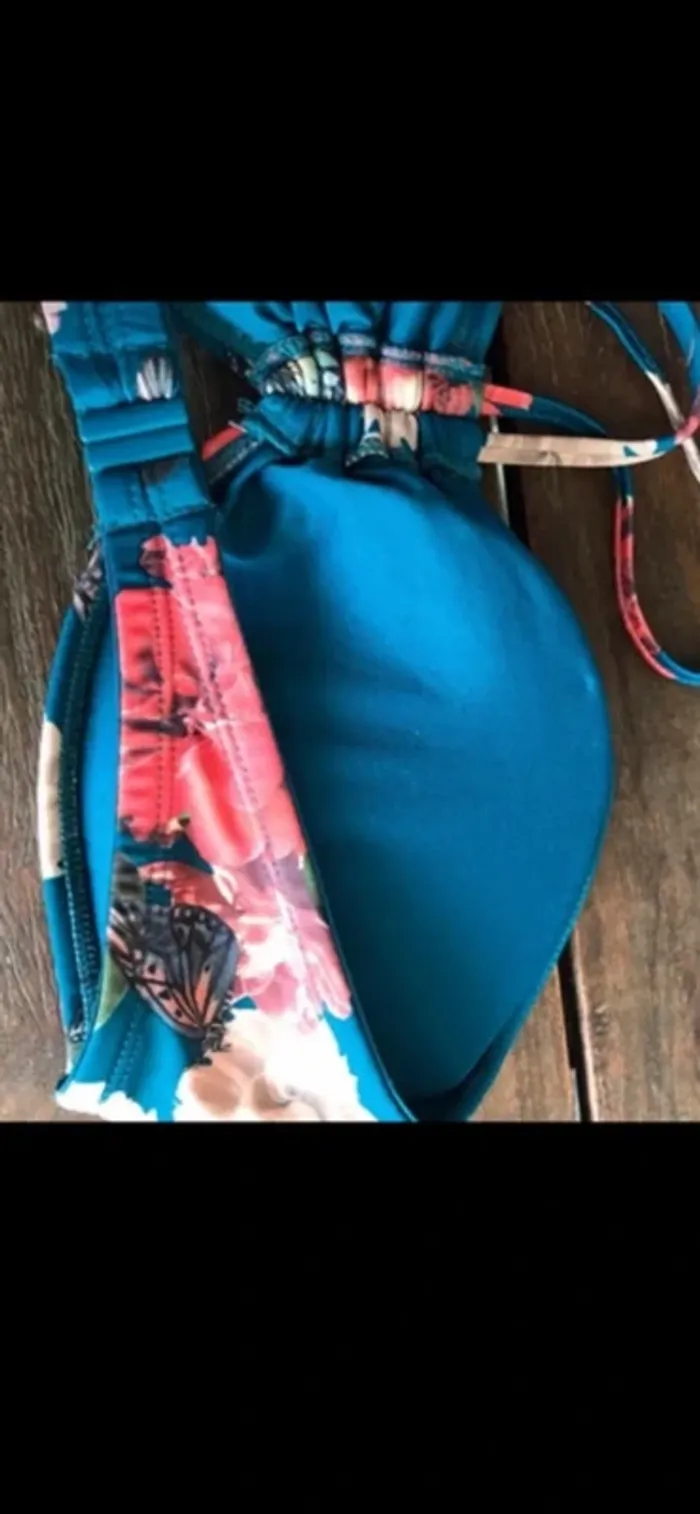 Haut de maillot de bain fleuri, taille XL, Morgan - photo numéro 4