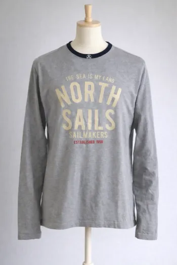 North sails, tee-shirt homme, gris, T S