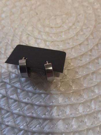 Paire de boucle d oreille acier inoxydable