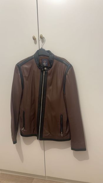 Veste cuir homme