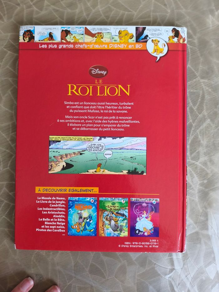 Bd le roi lion Disney - photo numéro 2