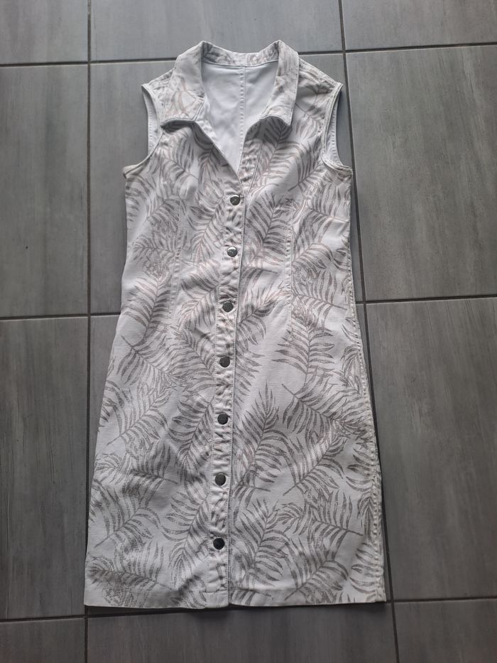 Robe jean blanche Bréal