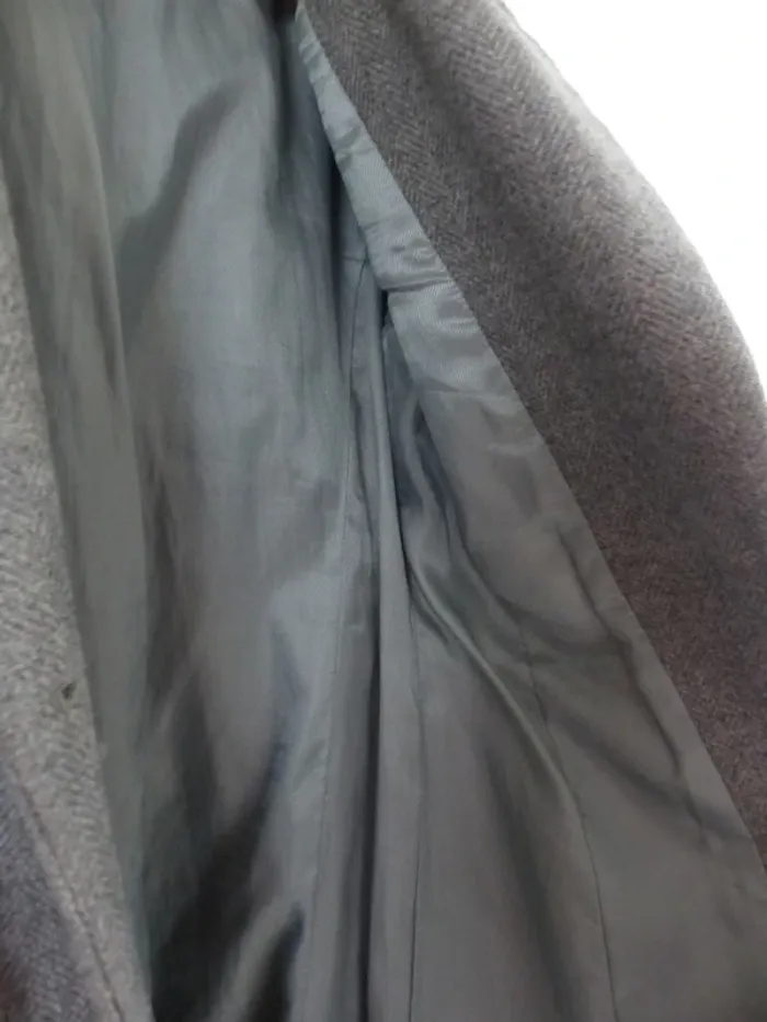 magnifique manteau/veste longue 50% laine - photo numéro 8