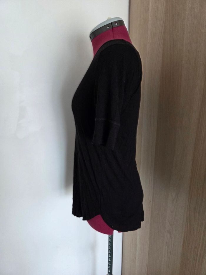 T-shirt noir - taille 36 38 - H&M - photo numéro 2