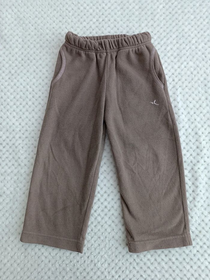 Pantalon Polaire Marron – Domyos 3 Ans