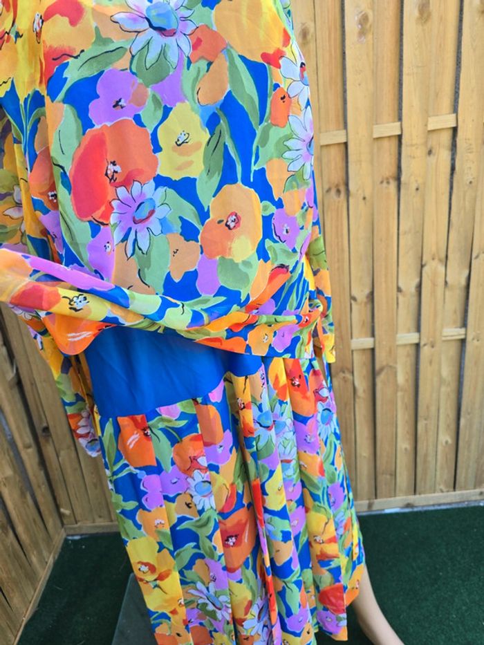 Robe fleurie légère 🍒vintage 80 Paul Mausner🍒taille 42 - photo numéro 6