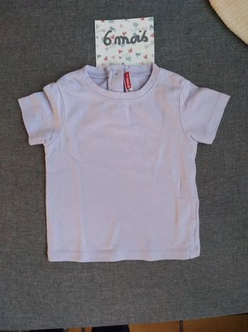 T shirt mauve été