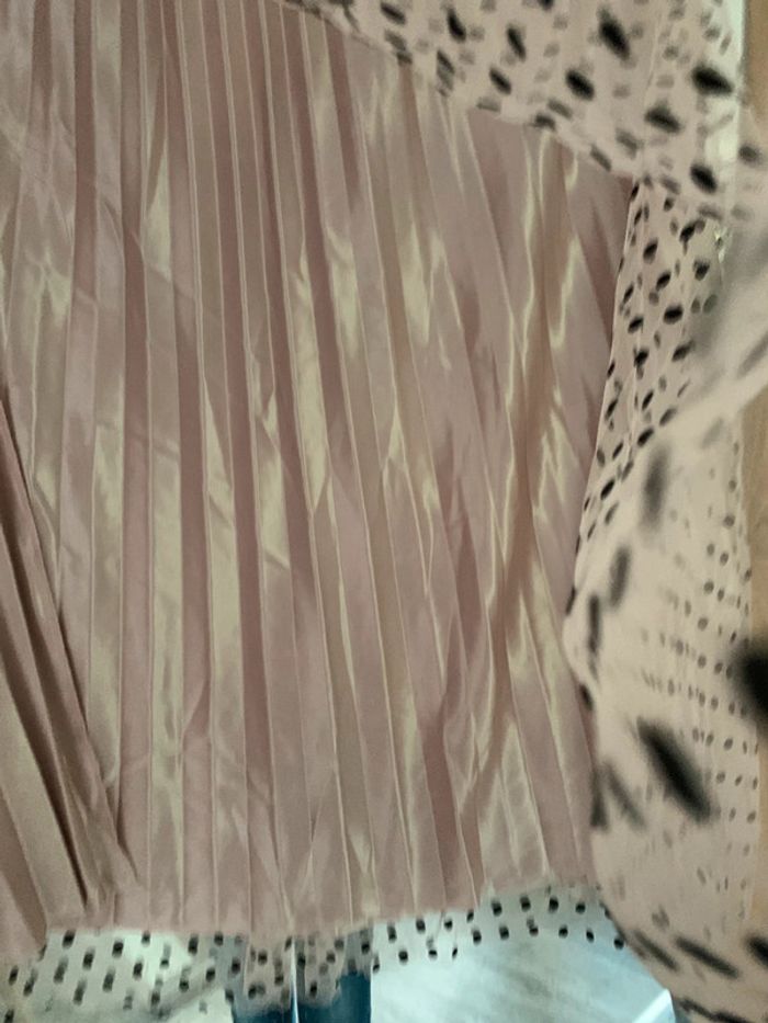 Jupe longue tulle rose à pois taille L/XL - photo numéro 4