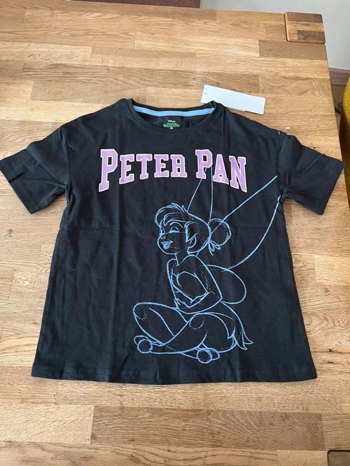 Tee shirt peter pan fée clochette disney