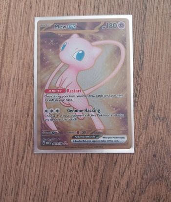 Carte Pokémon en métal Mew 205/165 EX Fr