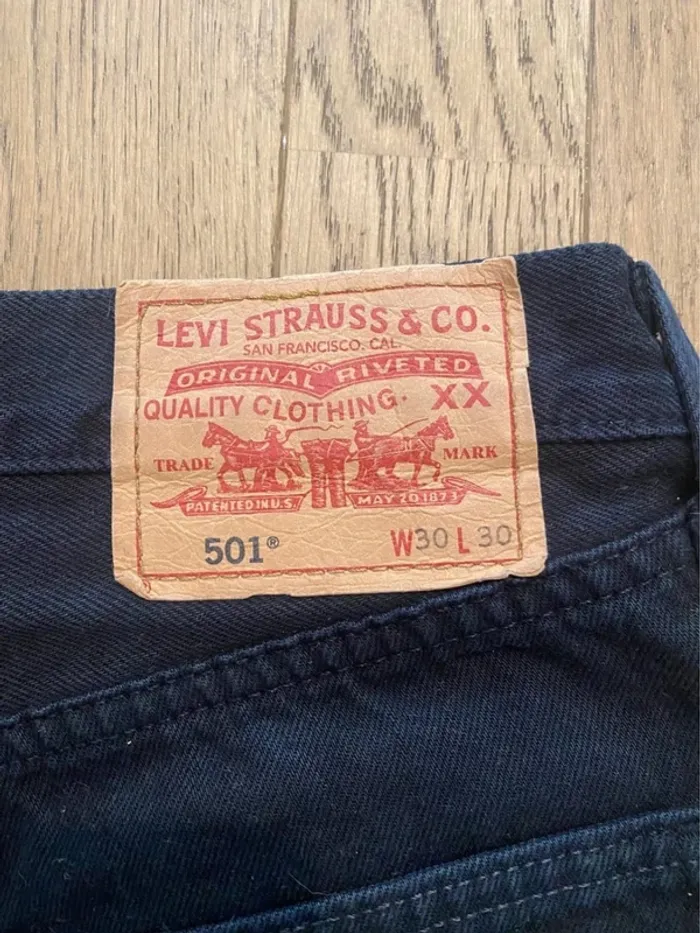 Short en jean noir avec clous The Ragged Priest X Levi´s - photo numéro 8
