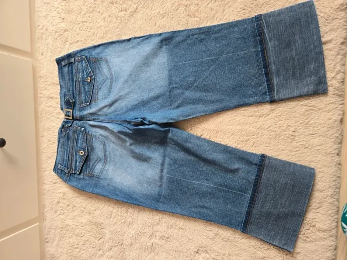 Pantacourt en jean taille 48 - photo numéro 3