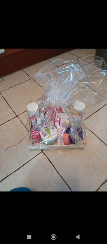 Panier garni de produits de beauté
