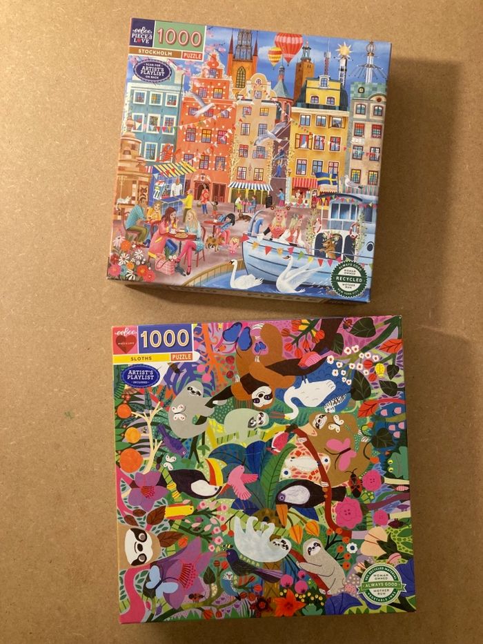 2 puzzles Eeboo