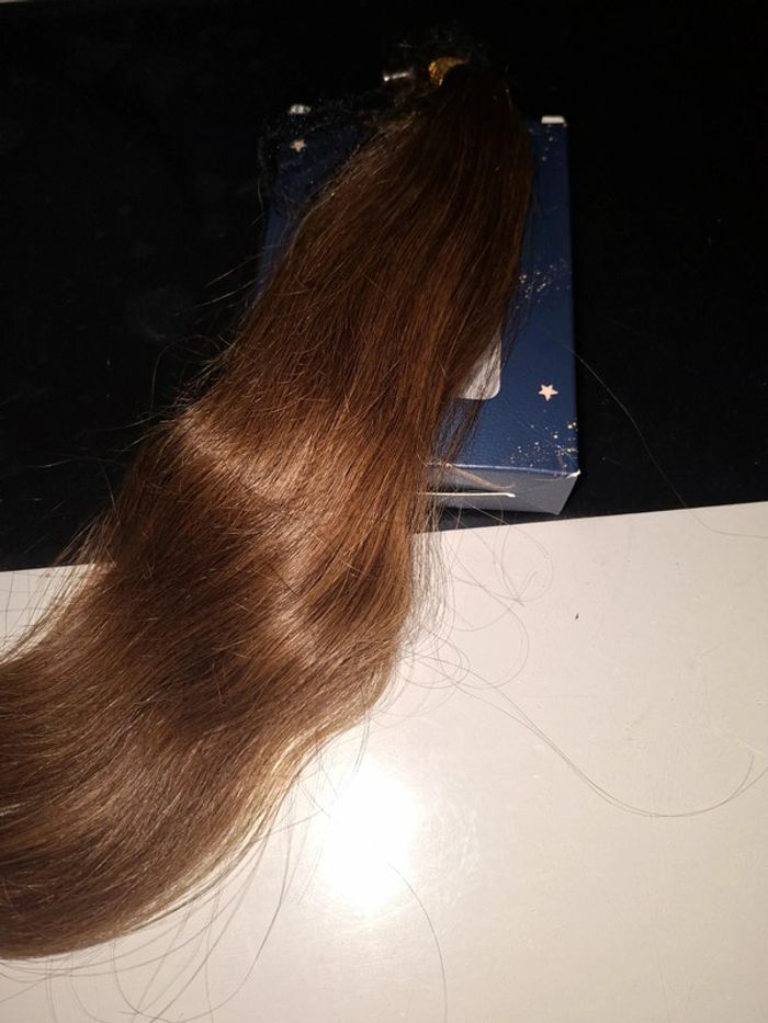 Extension de Cheveux a la kératine 40cm brun foncé - photo numéro 4