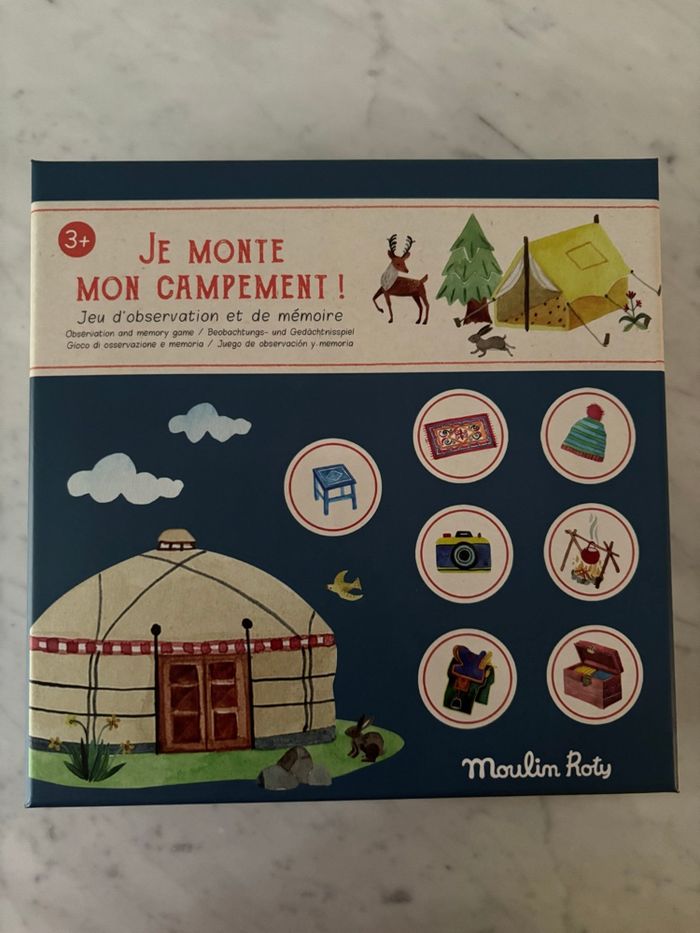 Jeu Je monte mon campement Moulin Roty