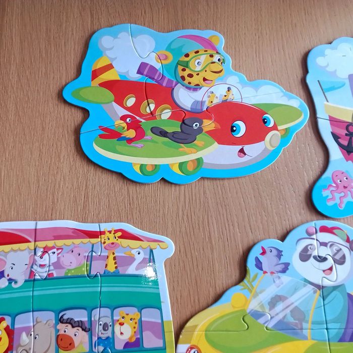 5 puzzles - les véhicules - Joue et apprends - photo numéro 5
