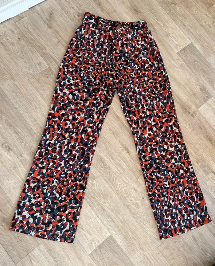Les petites pantalon fluide, été imprimé taille M/38 Rouge/noir/blanc, multicolore - photo numéro 7