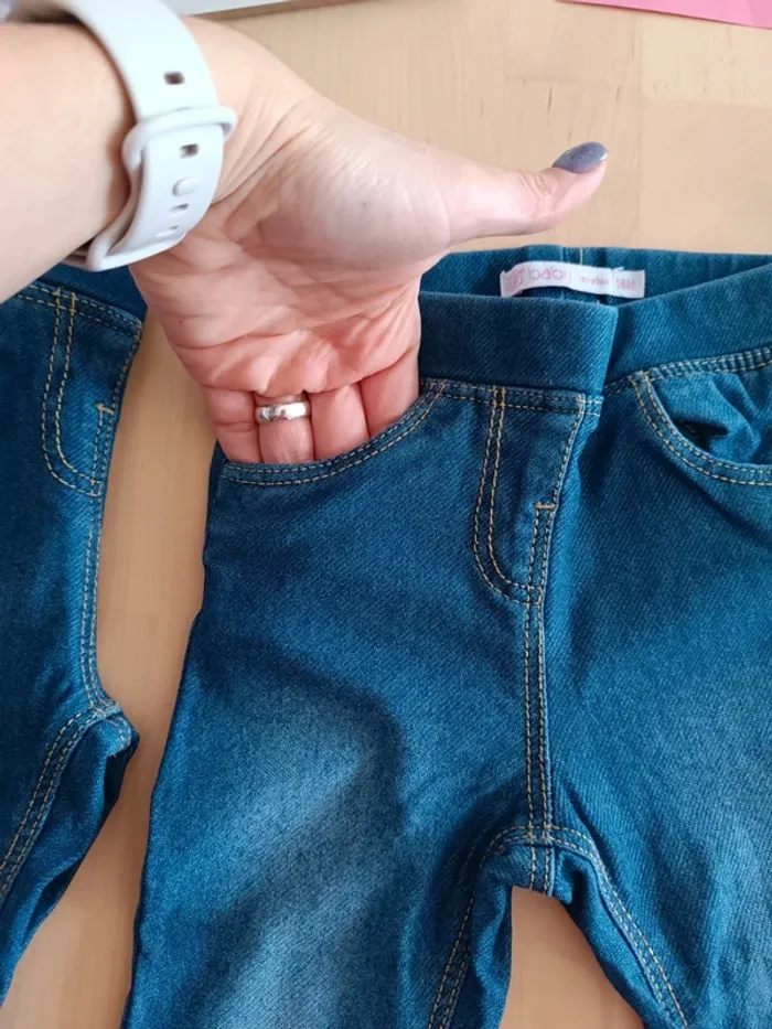 Lot de 2 jeggings 18 mois - photo numéro 2