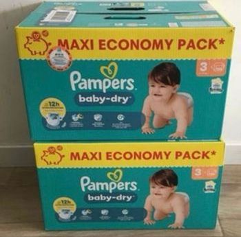 272 couches Pampers baby dry taille 3