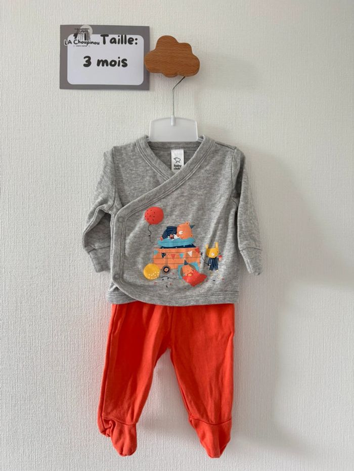 Pyjama 2 pièces - taille 3 mois 🌼