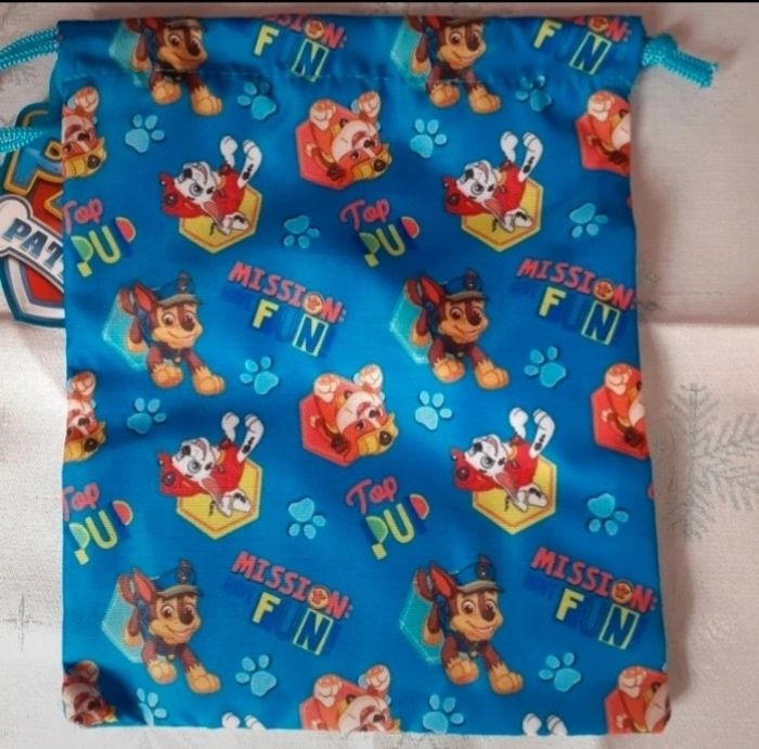 Pat Patrouille: Sac goûter/piscine/range doudou ou autre - photo numéro 2