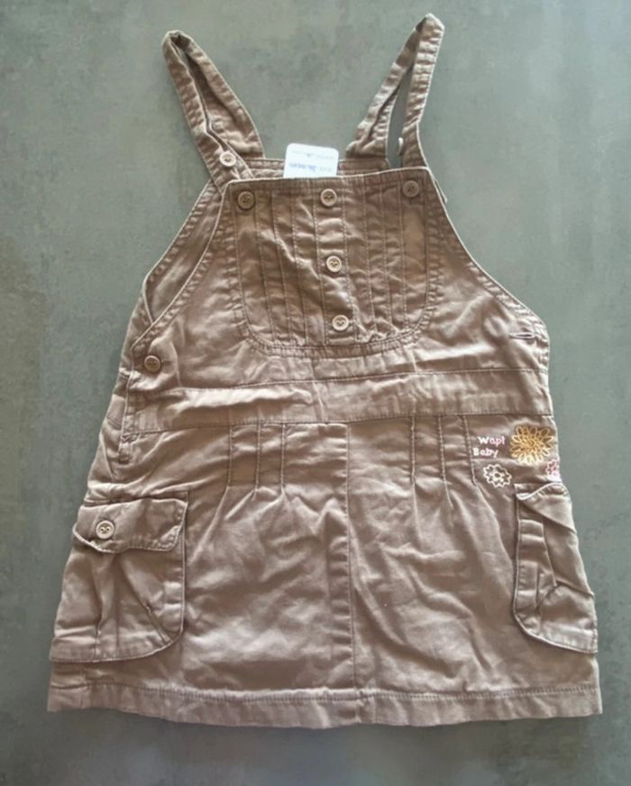 Robe marron à bretelles Wapi 24 mois [ref.28B038]