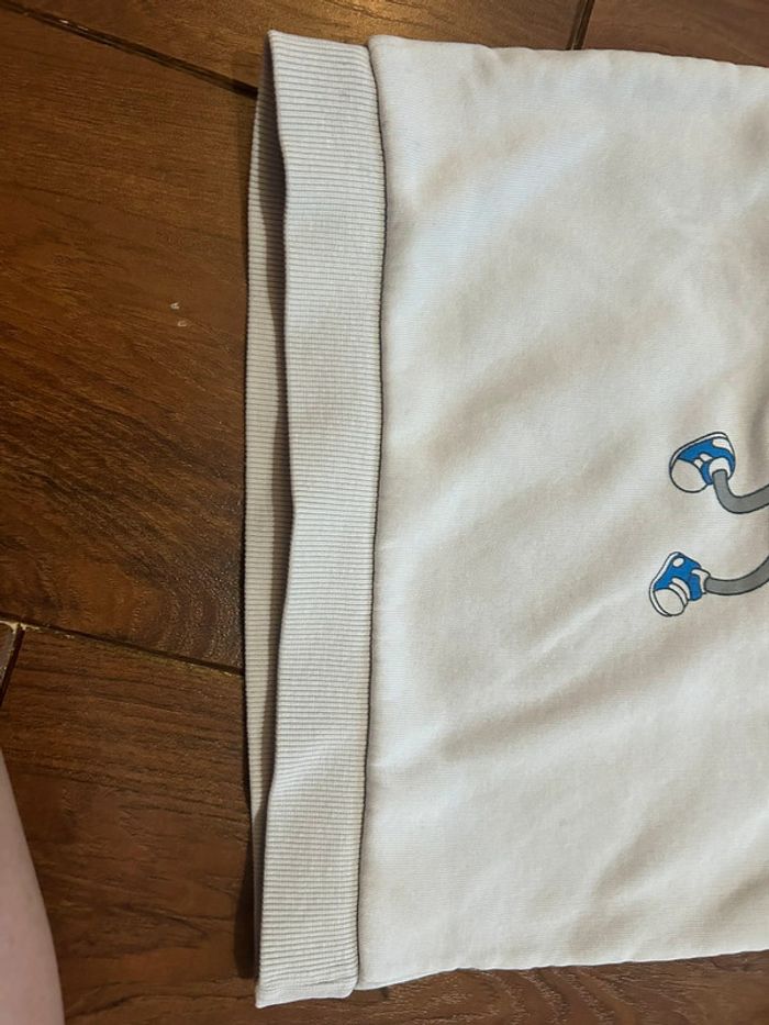 ensemble de 2 sweats en coton Bleu clair et blanc Kiabi 5 ans - photo numéro 9