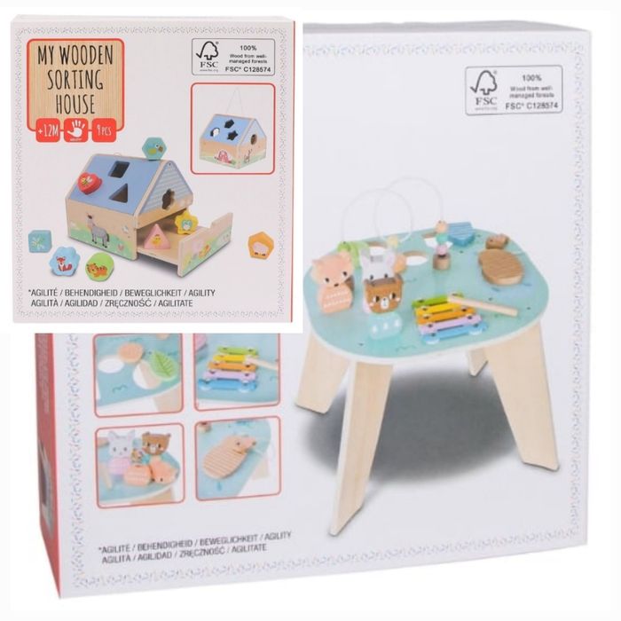 Lot table d'activités + maison des formes neufs