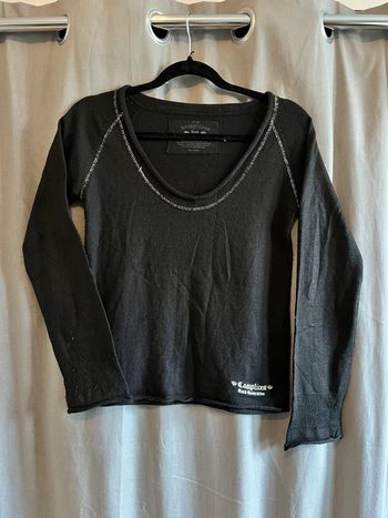 pull noir complices taille 38 détails argenté