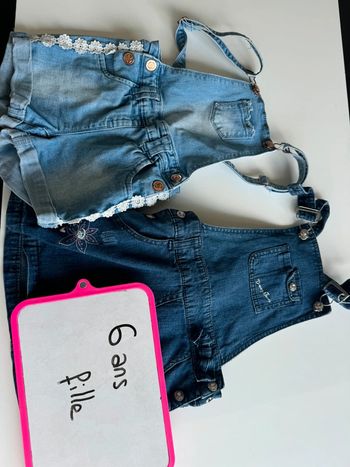 Salopette jean fille