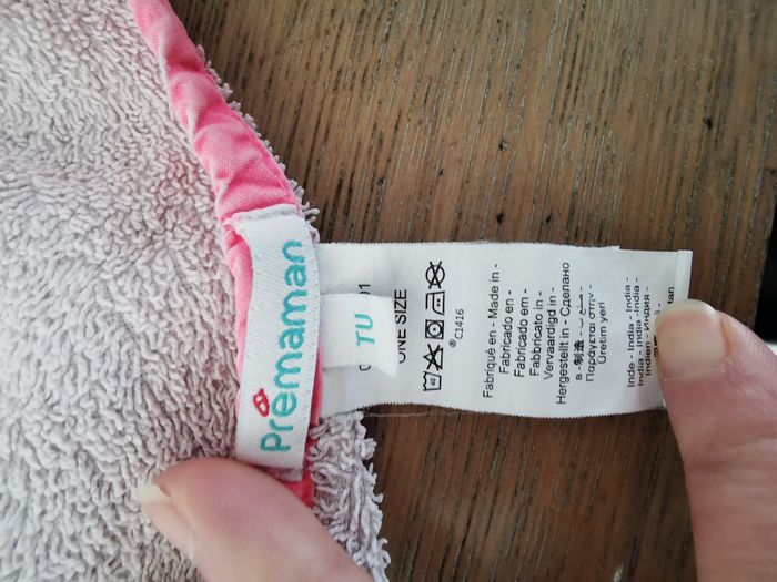 Cape de bain sortie de bain bébé fille - photo numéro 3