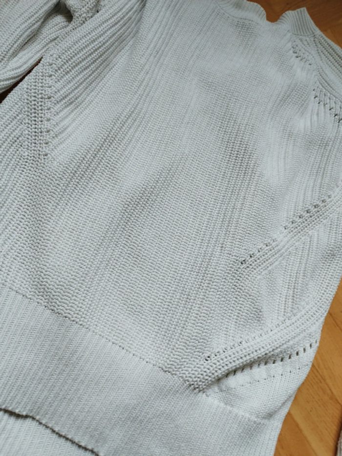 Pull blanc femme taille L - photo numéro 3