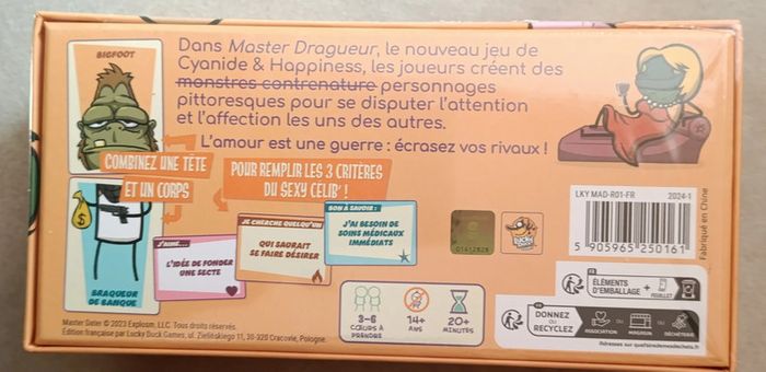 Master Dragueur - Jeu de société sous emballage - Prix Ferme - photo numéro 2