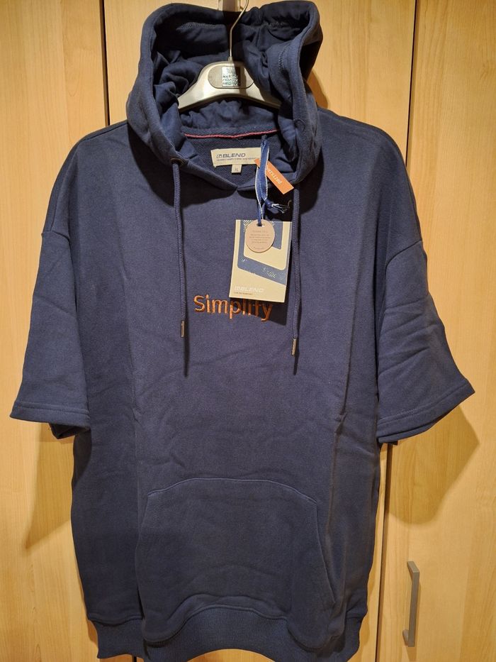 Sweat à capuche courtes manches neuf Blend XL