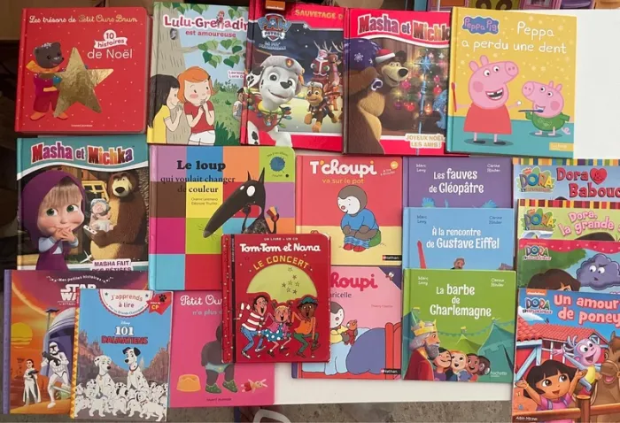 Lot de livres idéal enfant à partir de 3 ans en bon état petit ours brun masha j’apprends à lire