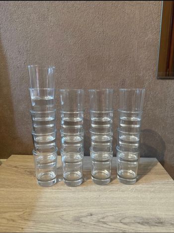 Lot de 17 verrines en verre