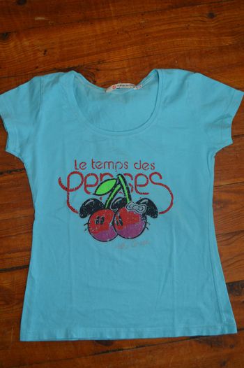 Tee shirt manches courtes S Le temps des cerises