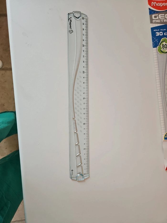 Regle ecole 30 cm spécial gaucher - photo numéro 3