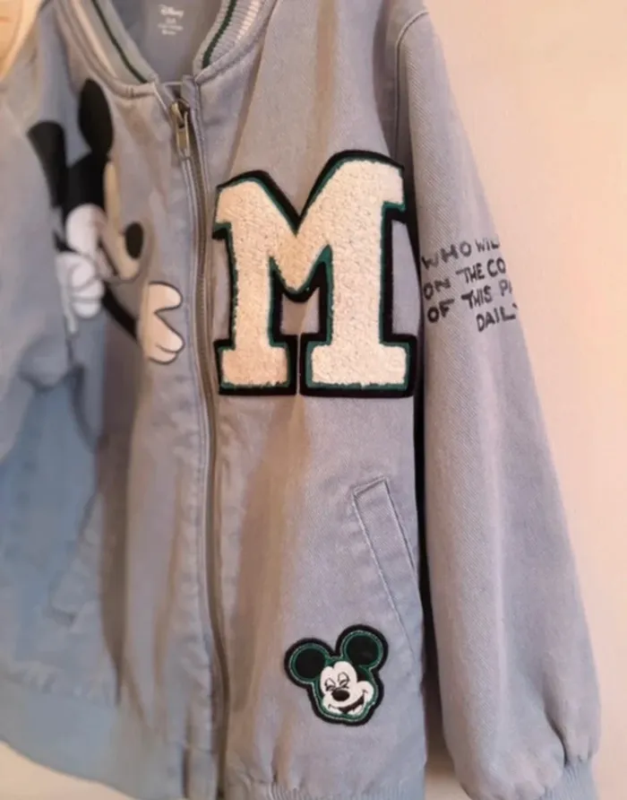veste zippée mickey coton kiabi 6 ans 🩵 - photo numéro 4