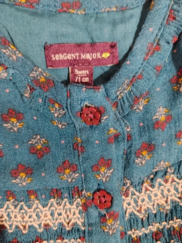 Ensemble bébé fille 9 mois – sergent major - photo numéro 4