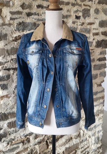 Veste en jean bleue délavée Name It Taille 34/36