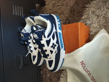 Baskets Skate bleue
