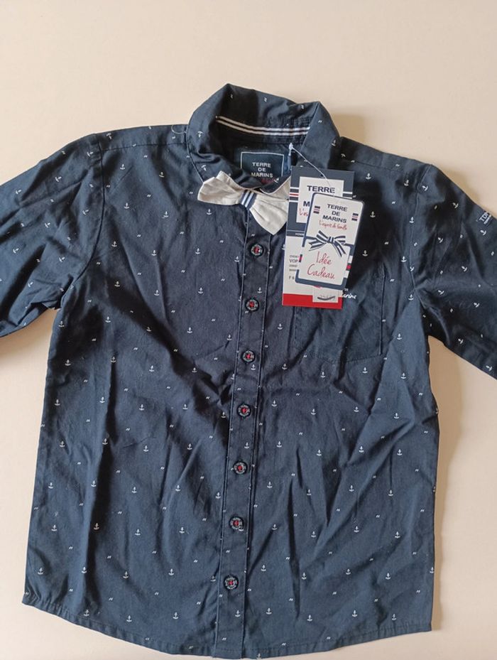 Chemise Terre de Marins taille 8 ans neuve avec étiquette