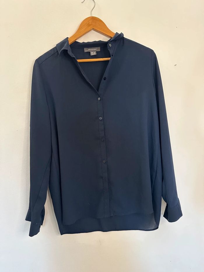 Chemise femme bleue marine Primark T40 peu portée - photo numéro 3